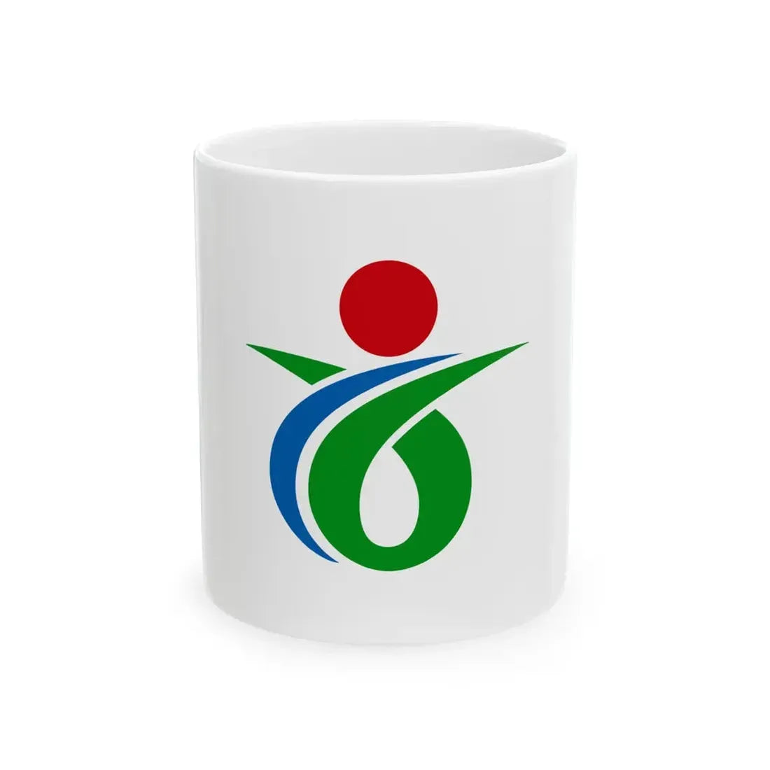 Flag of Yoshinogari Saga (Japan) White Coffee Mug 11oz - Go Mug Yourself