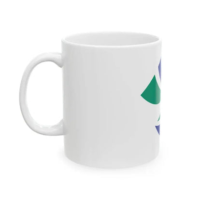 Flag of Yoshinogawa Tokushima (Japan) White Coffee Mug - Go Mug Yourself