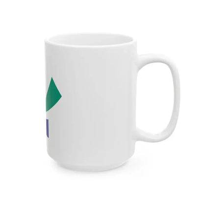 Flag of Yoshinogawa Tokushima (Japan) White Coffee Mug - Go Mug Yourself