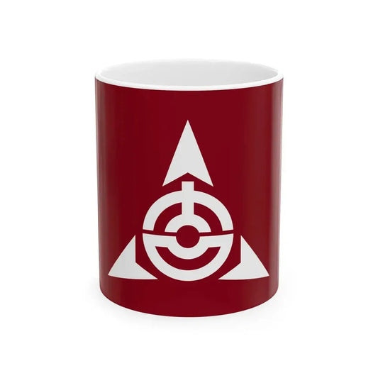 Flag of Yoshioka Gunma (Japan) White Coffee Mug 11oz - Go Mug Yourself