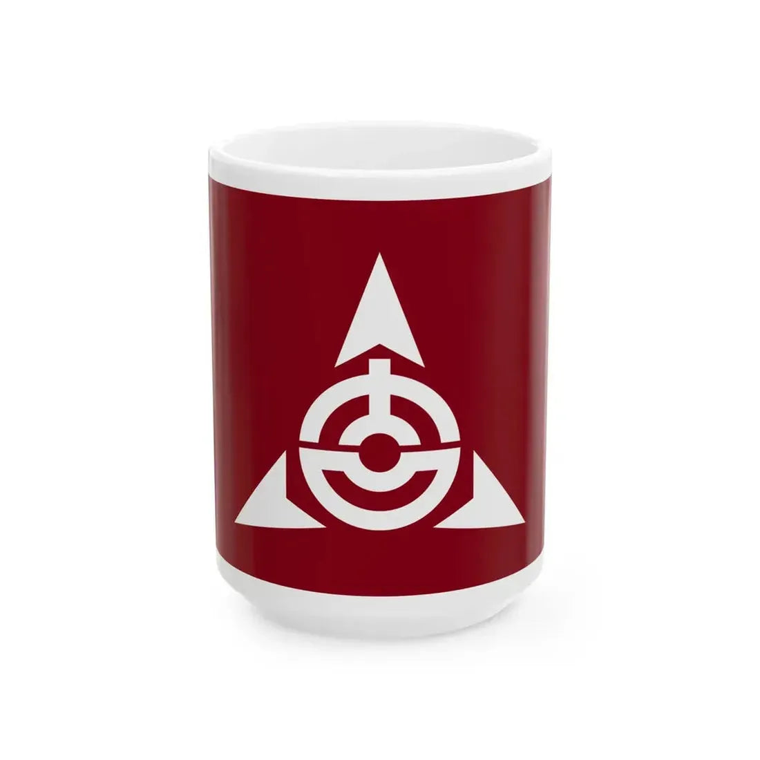 Flag of Yoshioka Gunma (Japan) White Coffee Mug 15oz - Go Mug Yourself