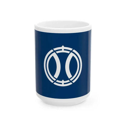 Flag of Yotsukaido Chiba (Japan) White Coffee Mug 15oz - Go Mug Yourself