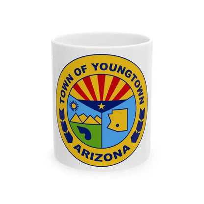Flag of Youngtown Arizona (United States) White Coffee Mug 11oz - Go Mug Yourself