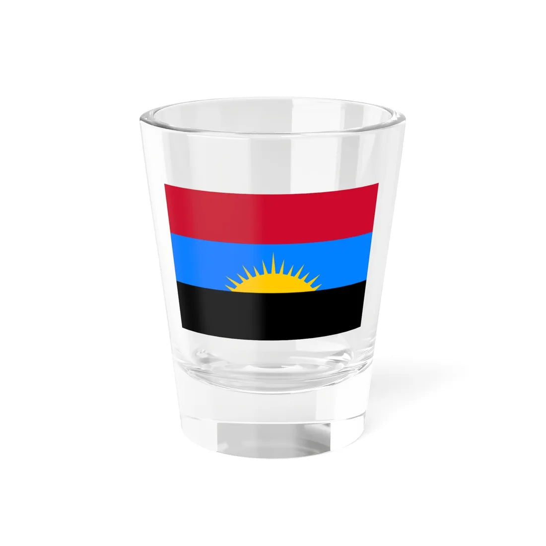 Flag of Youth of MPLA (Angola) Shot Glass 1.5oz 1.5oz - Go Mug Yourself