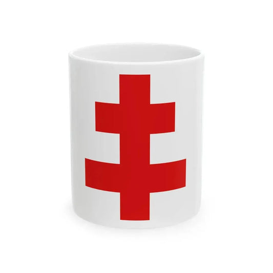 Flag of Ypres (Belgium) White Coffee Mug 11oz - Go Mug Yourself