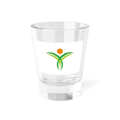 Flag of Yufu Oita no text (Japan) Shot Glass 1.5oz 1.5oz - Go Mug Yourself