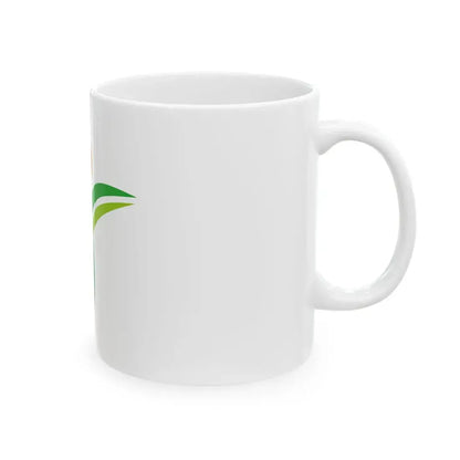 Flag of Yufu Oita no text (Japan) White Coffee Mug - Go Mug Yourself