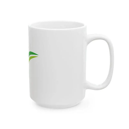 Flag of Yufu Oita no text (Japan) White Coffee Mug - Go Mug Yourself