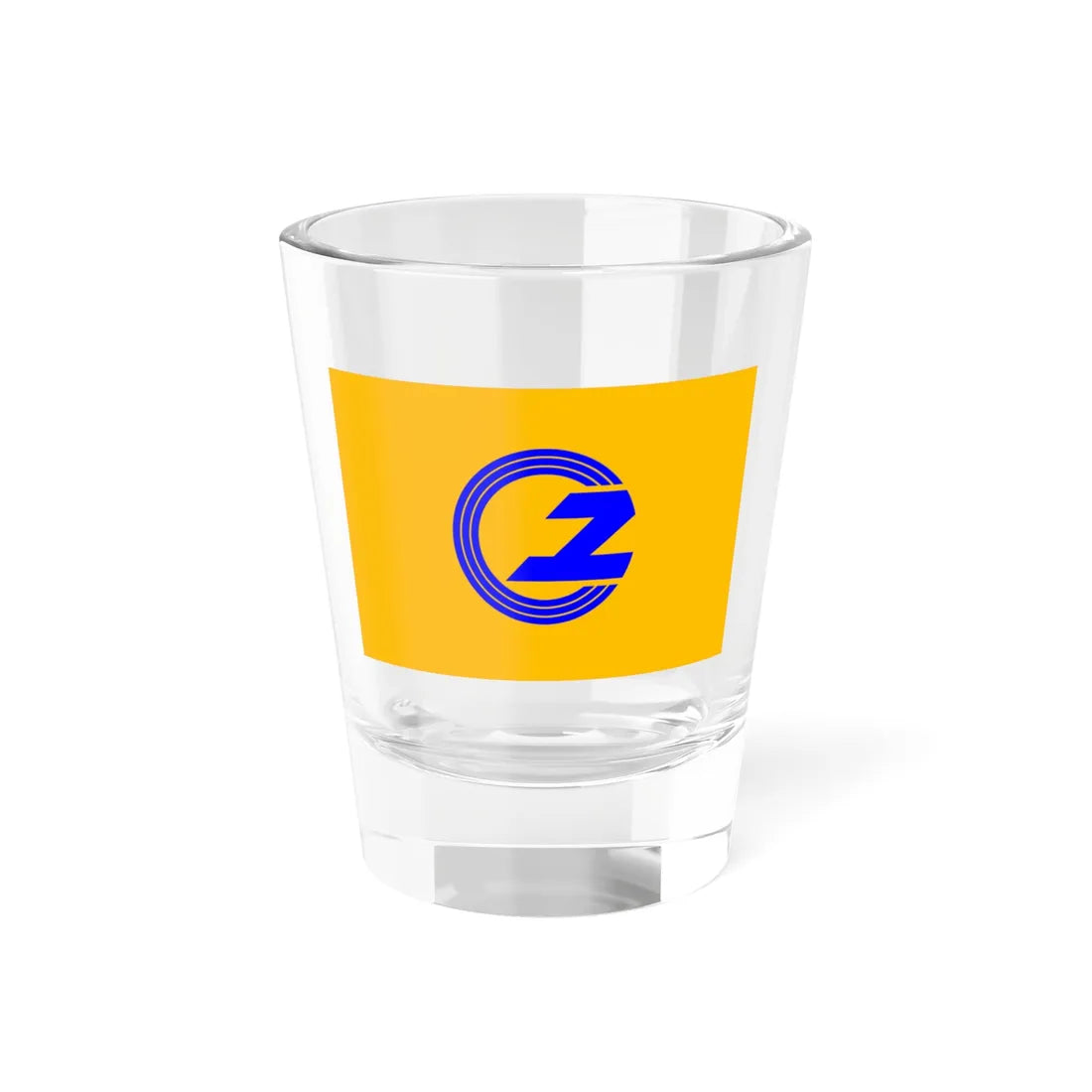 Flag of Yugawa Fukushima (Japan) Shot Glass 1.5oz 1.5oz - Go Mug Yourself