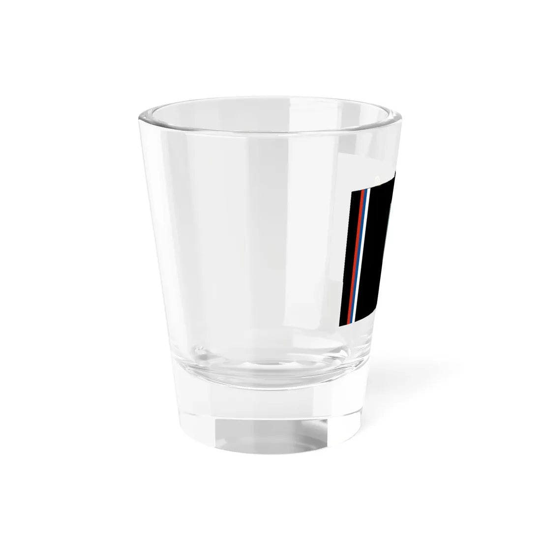 Flag of Yugoslav National Movement (Serbia) Shot Glass 1.5oz - Go Mug Yourself
