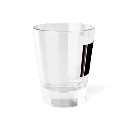 Flag of Yugoslav National Movement (Serbia) Shot Glass 1.5oz - Go Mug Yourself
