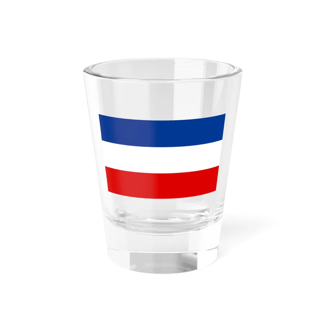 Flag of Yugoslavia 1918-1941 19922006 3-5 (Montenegro) Shot Glass 1.5oz 1.5oz - Go Mug Yourself