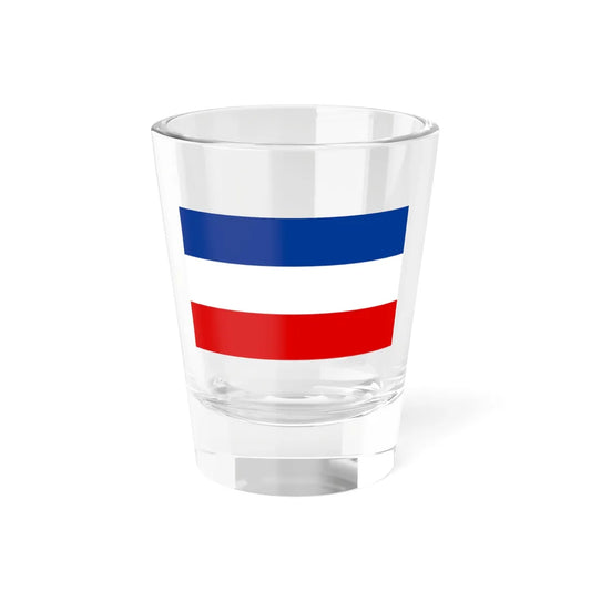 Flag of Yugoslavia 1918-1941 19922006 3-5 (Montenegro) Shot Glass 1.5oz 1.5oz - Go Mug Yourself