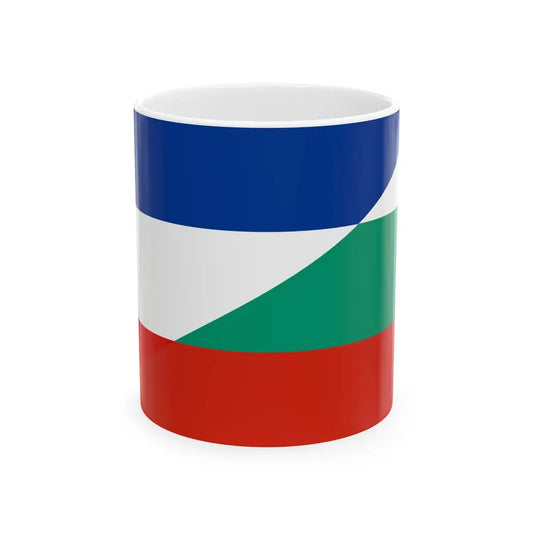 Flag of Yugoslavia and Bulgaria (Bulgaria) White Coffee Mug 11oz - Go Mug Yourself