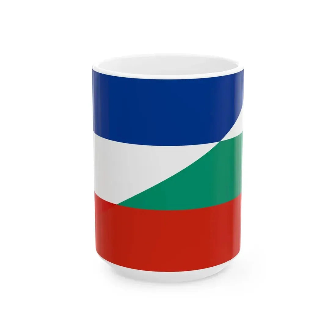 Flag of Yugoslavia and Bulgaria (Bulgaria) White Coffee Mug 15oz - Go Mug Yourself