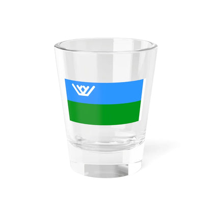 Flag of Yugra (Russia) Shot Glass 1.5oz 1.5oz - Go Mug Yourself