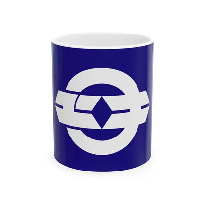 Flag of Yuki Ibaraki (Japan) White Coffee Mug 11oz - Go Mug Yourself