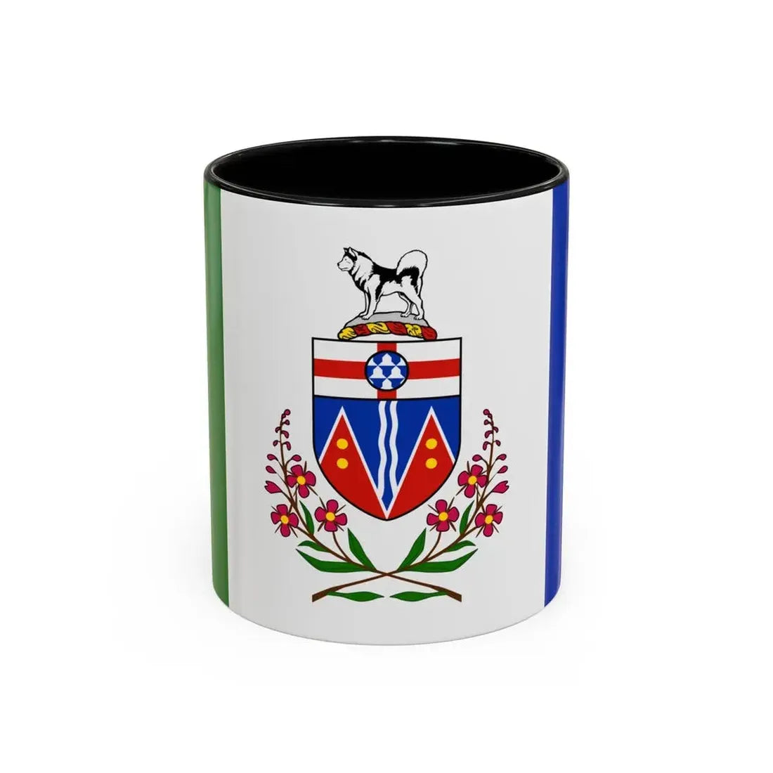 Flag of Yukon Canada - Accent Coffee Mug 11oz Black - Go Mug Yourself
