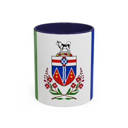 Flag of Yukon Canada - Accent Coffee Mug 11oz Navy - Go Mug Yourself