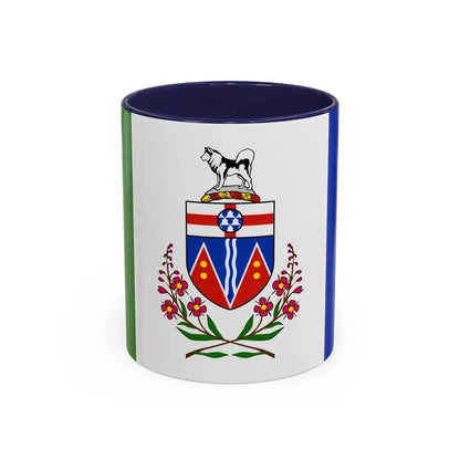 Flag of Yukon Canada - Accent Coffee Mug 11oz Navy - Go Mug Yourself