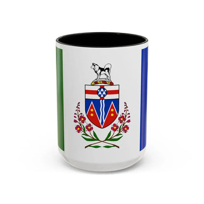 Flag of Yukon Canada - Accent Coffee Mug 15oz Black - Go Mug Yourself