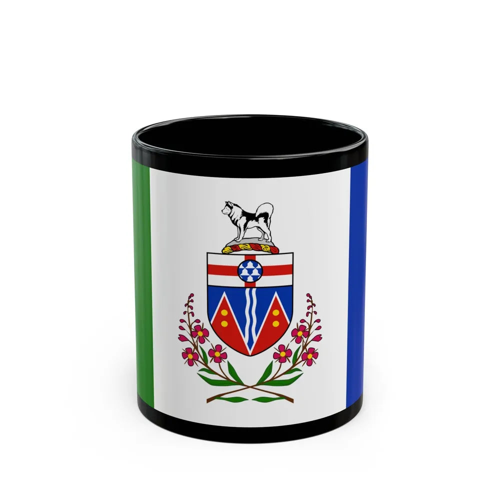 Flag of Yukon Canada - Black Coffee Mug-11oz-Go Mug Yourself