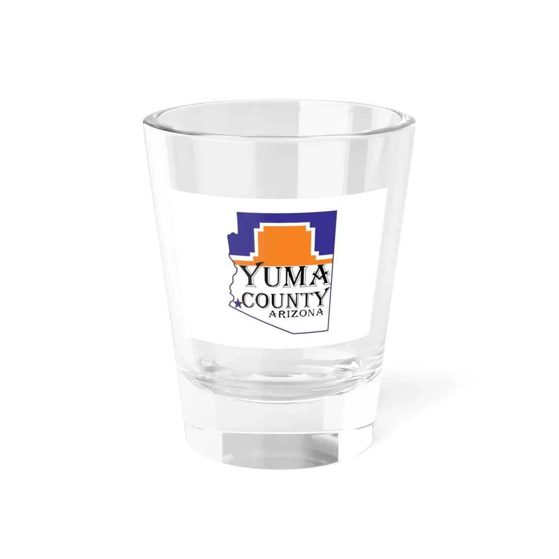 Flag of Yuma County Arizona (United States) Shot Glass 1.5oz 1.5oz - Go Mug Yourself