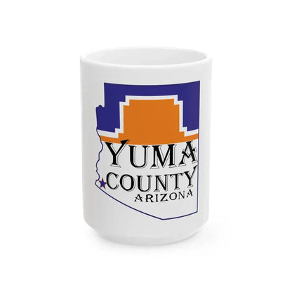 Flag of Yuma County Arizona (United States) White Coffee Mug 15oz - Go Mug Yourself