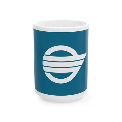 Flag of Yura Wakayama (Japan) White Coffee Mug 15oz - Go Mug Yourself