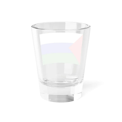 Flag of Yurginsky rayon Tyumen oblast 2002 (Russia) Shot Glass 1.5oz - Go Mug Yourself