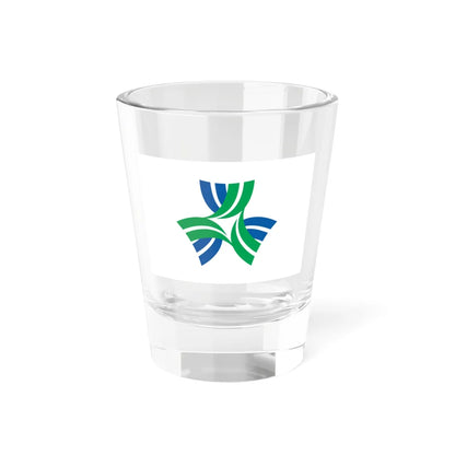 Flag of Yurihama Tottori (Japan) Shot Glass 1.5oz 1.5oz - Go Mug Yourself