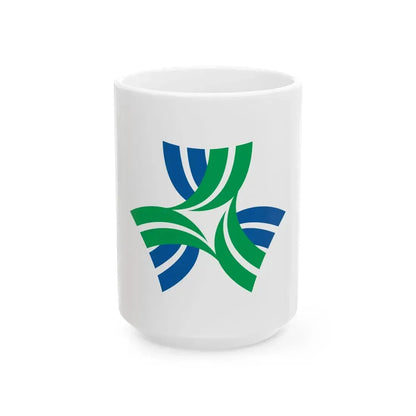 Flag of Yurihama Tottori (Japan) White Coffee Mug 15oz - Go Mug Yourself