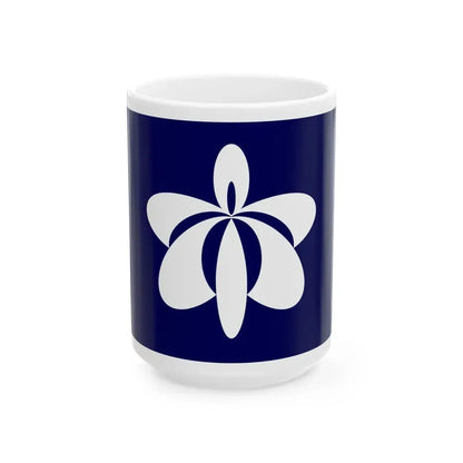 Flag of Yurihonjo Akita (Japan) White Coffee Mug 15oz - Go Mug Yourself