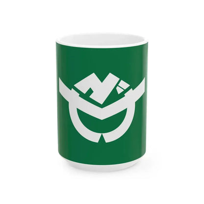 Flag of Yuza Yamagata (Japan) White Coffee Mug 15oz - Go Mug Yourself