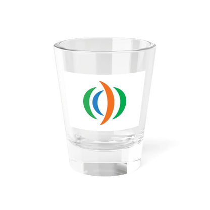 Flag of Yuzawa Akita (Japan) Shot Glass 1.5oz 1.5oz - Go Mug Yourself