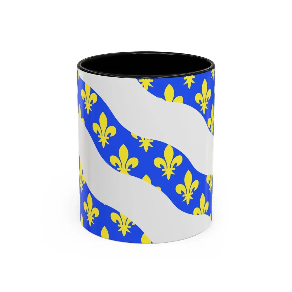 Flag of Yvelines France - Accent Coffee Mug 11oz Black - Go Mug Yourself