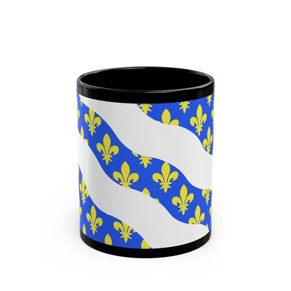 Flag of Yvelines France - Black Coffee Mug-11oz-Go Mug Yourself