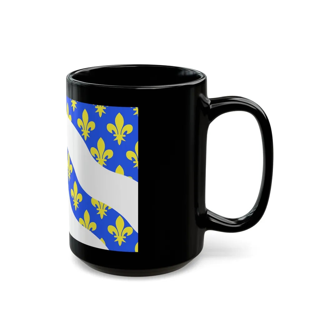 Flag of Yvelines France - Black Coffee Mug-Go Mug Yourself