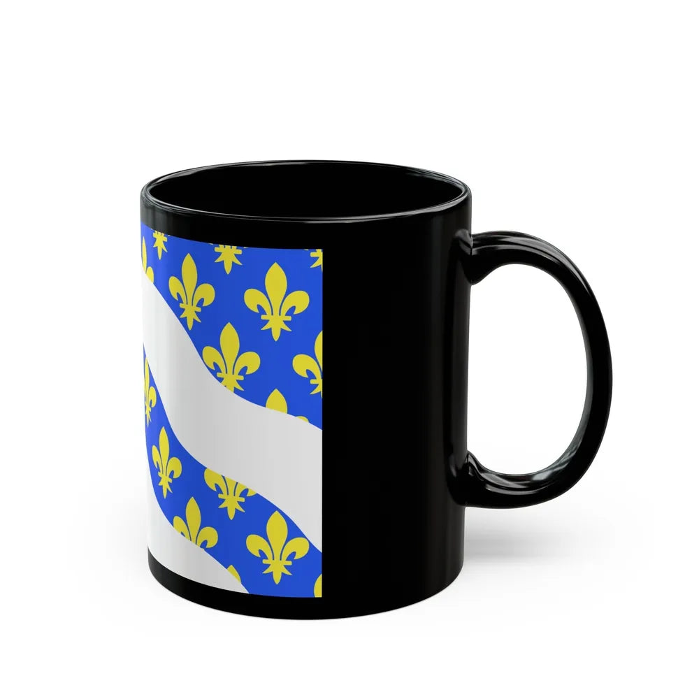 Flag of Yvelines France - Black Coffee Mug-Go Mug Yourself