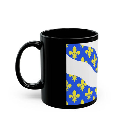 Flag of Yvelines France - Black Coffee Mug-Go Mug Yourself