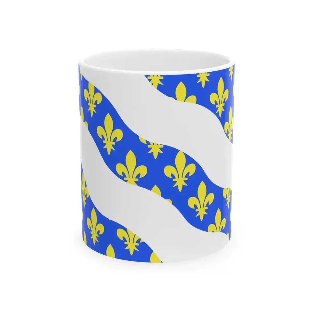 Flag of Yvelines France - White Coffee Mug 11oz - Go Mug Yourself
