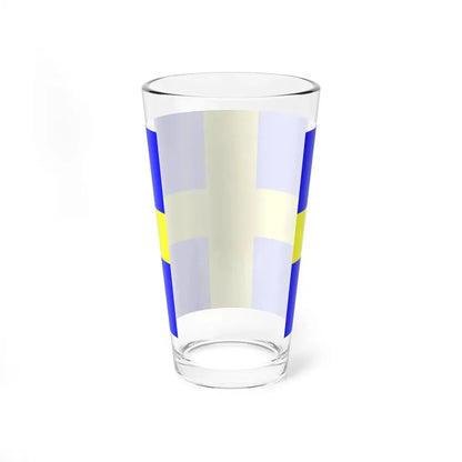 Flag of Yvoire (France) Pint Glass 16oz - Go Mug Yourself