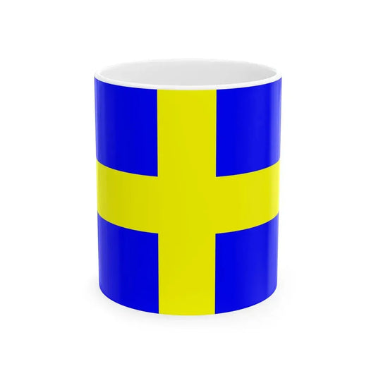 Flag of Yvoire (France) White Coffee Mug 11oz - Go Mug Yourself