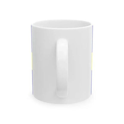 Flag of Yvoire (France) White Coffee Mug - Go Mug Yourself