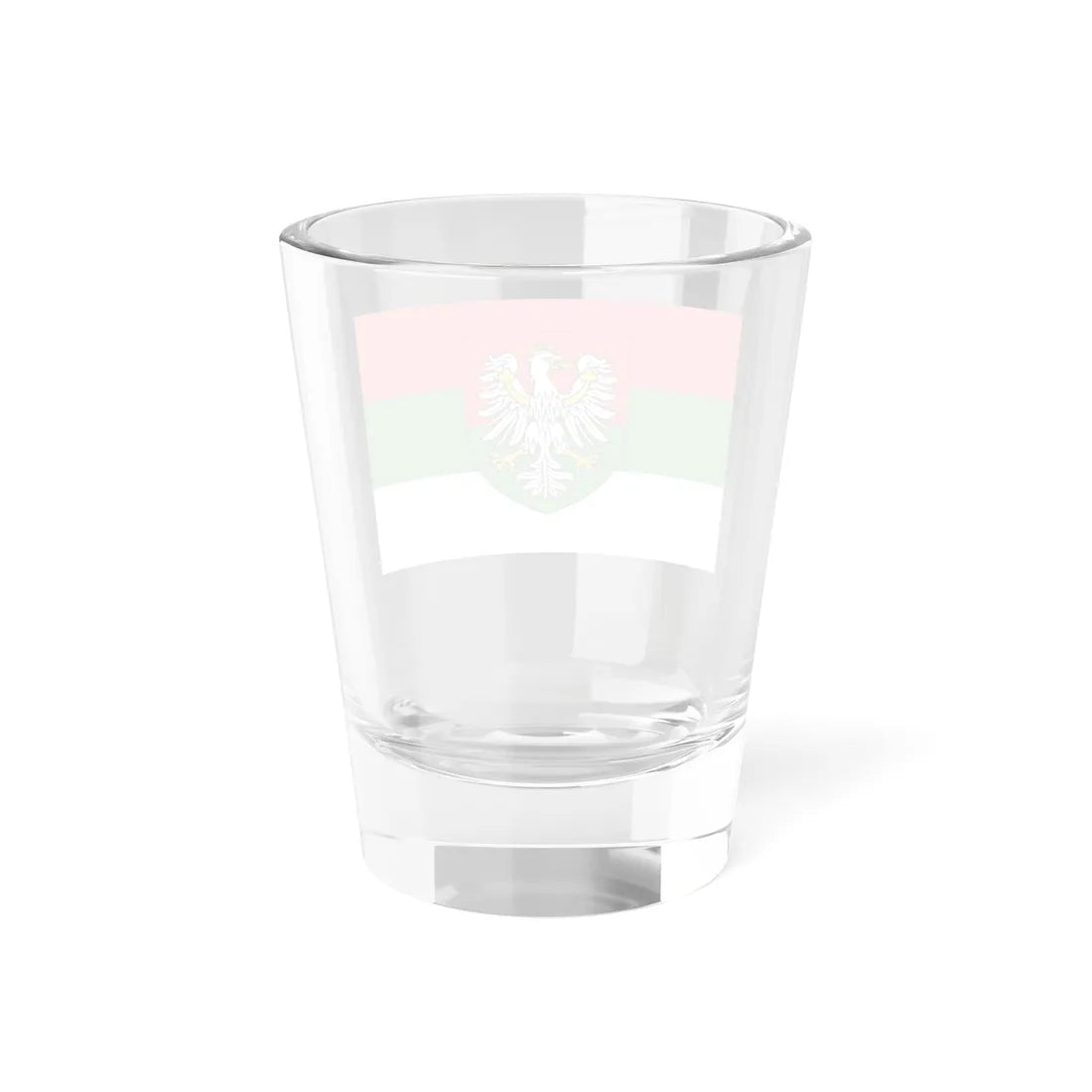 Flag of Zagłebie Dabrowskie POL (Poland) Shot Glass 1.5oz - Go Mug Yourself
