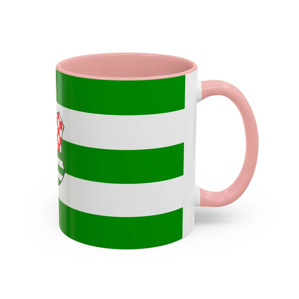 Flag of Zagreb County Croatia - Accent Coffee Mug - Go Mug Yourself