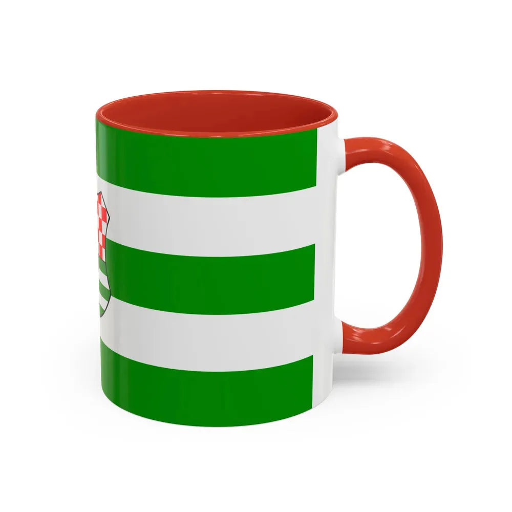 Flag of Zagreb County Croatia - Accent Coffee Mug - Go Mug Yourself