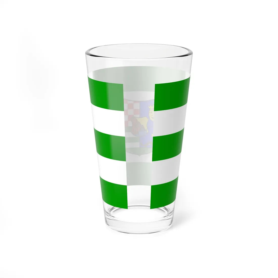 Flag of Zagreb County Croatia - Pint Glass 16oz - Go Mug Yourself