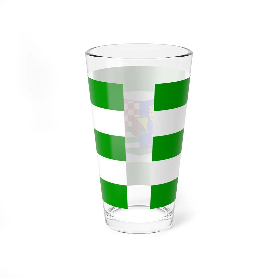 Flag of Zagreb County (Croatia) Pint Glass 16oz - Go Mug Yourself