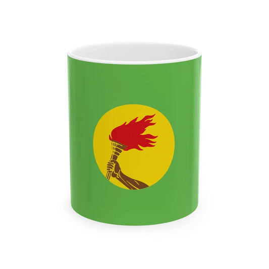Flag of Zaire 1971-1997 (Congo) White Coffee Mug 11oz - Go Mug Yourself